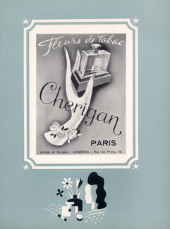 Cherigan (Perfumes) 1943 Fleurs de tabac