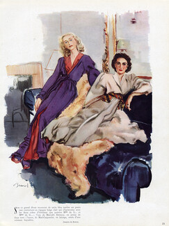 Marcelle Dormoy & Mad Carpentier 1941 Housecoat Brenot