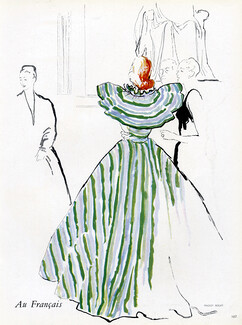 Maggy Rouff 1946 Bernard Blossac, Evening gown, À la Comédie Française