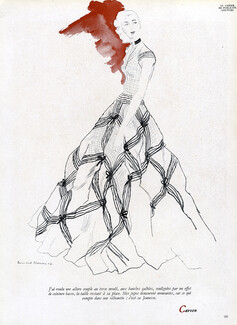 Carven 1947 Evening Dress Bernard Blossac