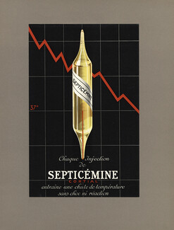 Septicémine 1936 Laboratoires Cortial, création Draeger