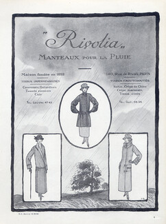 Rivolia 1924 Pierre Brissaud, Raincoat