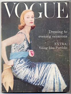 Vogue UK 1958 October, Dressing to evening occasions, Paris report, 272 pages