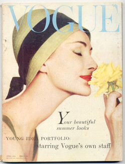 Vogue UK 1958 April, Photo Claude Virgin, Pierre Cardin, Christian Dior, Givenchy, Balenciaga, Chanel, 250 pages