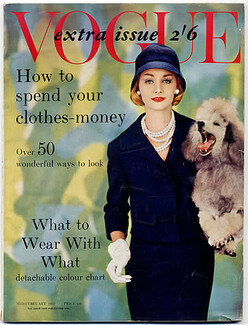 Vogue UK 1959 Mid-February, Deréta, photo Honeyman, What to Wear With What, 98 pages