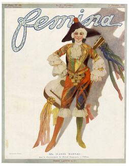 Manuel Orazi 1912 Jeanne Marnac dans Le Malade Imaginaire, Theatre Costume, Femina cover