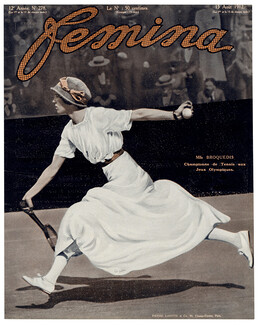 Mlle Broquedis 1912 Championne de Tennis aux Jeux Olympiques, Femina cover