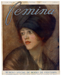 Etienne Drian 1912 Spécial Modes de Printemps, Femina cover