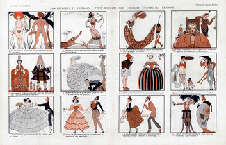 George Barbier 1919 "Fanfreluches et Falbalas" Costume history through the centuries