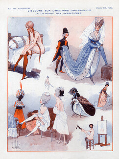 Louis Vallet 1923 Les Jarretières, Garters, stockings hosiery