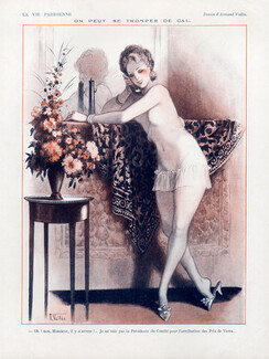 Armand Vallée 1925 Sexy Looking Girl, Telephone