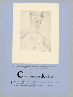 Emilienne Milani 1946 Cantique du Rhône (Paul Claudel), 4 pages