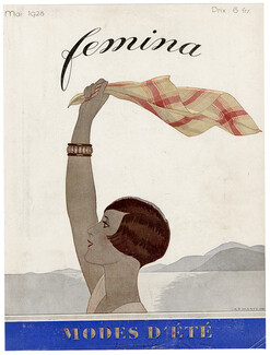 André Edouard Marty 1928 Art Déco Femina cover