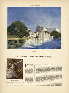 Le Peintre Besnard dans l'Inde, 1911 - India paintings, Albert Besnard, Texte par Pierre Mille, 6 pages