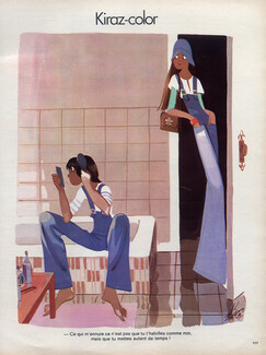 Edmond Kiraz 1973 Kiraz-color, Les Parisiennes, Unisexe Fashion