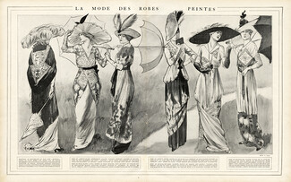 Soulié 1912 La Mode des Robes Peintes, Painted dresses