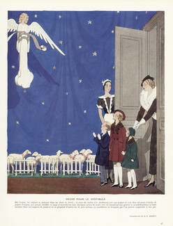 André Edouard Marty 1934 Christmas, Children, 4 pages