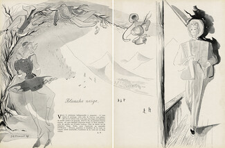 Jacques-Armand Bonnaud 1947 Carven, Christian Serge, Ledoux, O'Rossen, winter sports