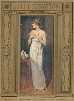Marcel Baschet 1914 Portrait, Elegant Parisienne, cover