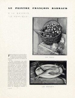 Le Peintre François Barraud, 1932 - Painter, Text by Marcel Zahar, 3 pages