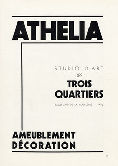 Athelia (studio d'art des trois Quartiers) 1932