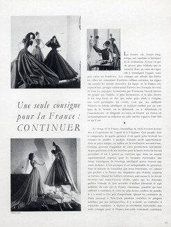 Une seule consigne pour la France : continuer., 1946 - Théâtre de la Mode Paris Couturiers send to New York several hundred dolls