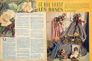 Ce Que Vivent Les Roses, 1946 - Composition Annie Beaumel, Text by Claude Vallette
