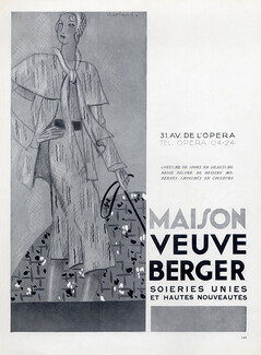 Maison Veuve Berger 1930 Sport Suit, Fashion illustration