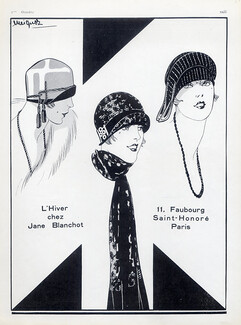 Jane Blanchot 1925 Winter Hats