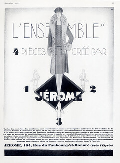 Jérome (Couture) 1927 Fashion Sport Suit