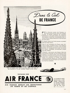 Air France 1949 Art Chrétien, Cathédrales