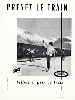 SNCF 1961 Prenez le train, ski