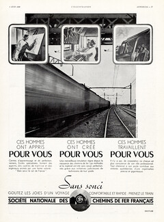 SNCF 1939 Cheminots, Photo Paul Martial