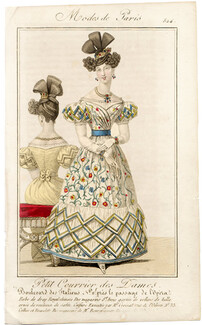 Petit Courrier des Dames 1827 N°524 Mode de Paris Julie Ribault