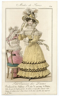 Petit Courrier des Dames 1827 N°514 Modes de Paris Julie Ribault