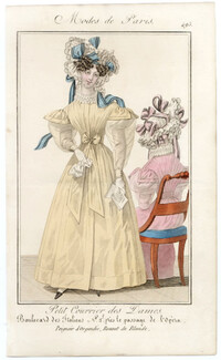 Petit Courrier des Dames 1827 N°493 Modes de Paris Julie Ribault