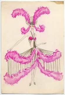 Denise Charleville 1925 Original costume design