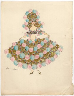 Denise Charleville 1927 Original costume design