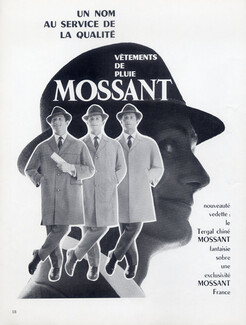 Mossant (Men's Hats) 1960 Raincoat