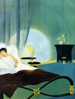 Paul Iribe 1934 "La Femme chez elle" "Sommeil" Decorative arts