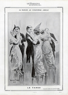 Henry Tenré 1913 Le Tango, dancer