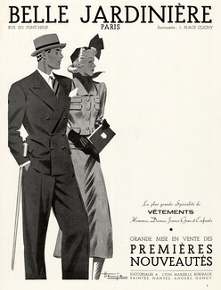 Belle Jardinière 1938 Hemjic, Fashion Illustration