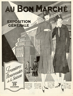 Au Bon Marché 1925 Fashion Dresses, "Pomone" Decoratives arts