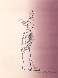Maggy Rouff 1948 Pierre Simon, Back: Pierre Balmain, evening gown