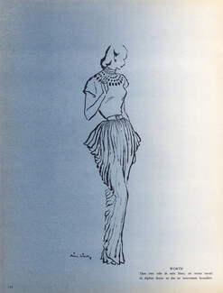 Worth 1948 Pierre Simon, Back: Maud Roser, Jc. Haramboure