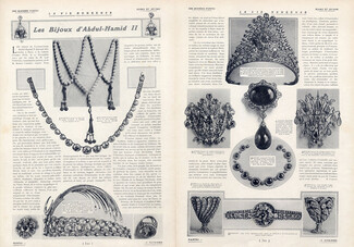 Les Bijoux d'Abdul-Hamid II, 1911 - Necklace, Diadem, Brooch, Ring, Beads, Bracelet, Texte par Robert Carsix