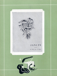 Janlys (Jewels) 1943 Bird Brooch