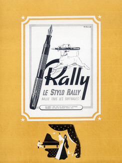 Rally (Pens) 1943 Charles Lemmel, fox-terrier