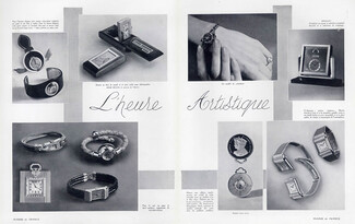 L'Heure Artistique, 1937 - Mellerio, René Boivin, Mauboussin / Jaeger-leCoultre, Breguet, Omega, Worms Watches