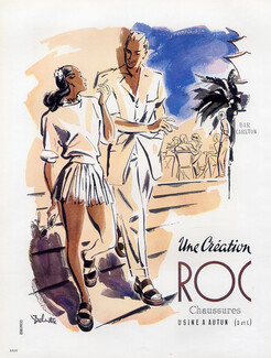 ROC (Shoes) 1950 Louis Delmotte, Le Carlton De Cannes